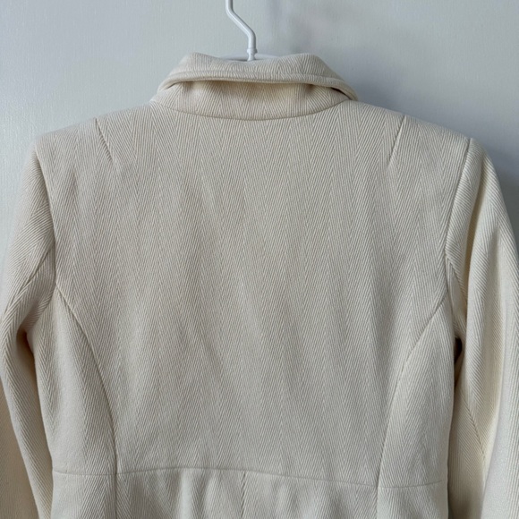 Y2K Classic Old Navy Fully Lined Cream Peacoat | Tailored Fit - Picture 7 of 15